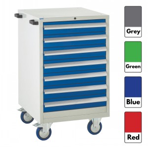 Euroslide Storage Cabinet Mobile 7 Drawers